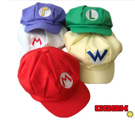 Chapéus Mario, Luigi, Wario, Waluigi
